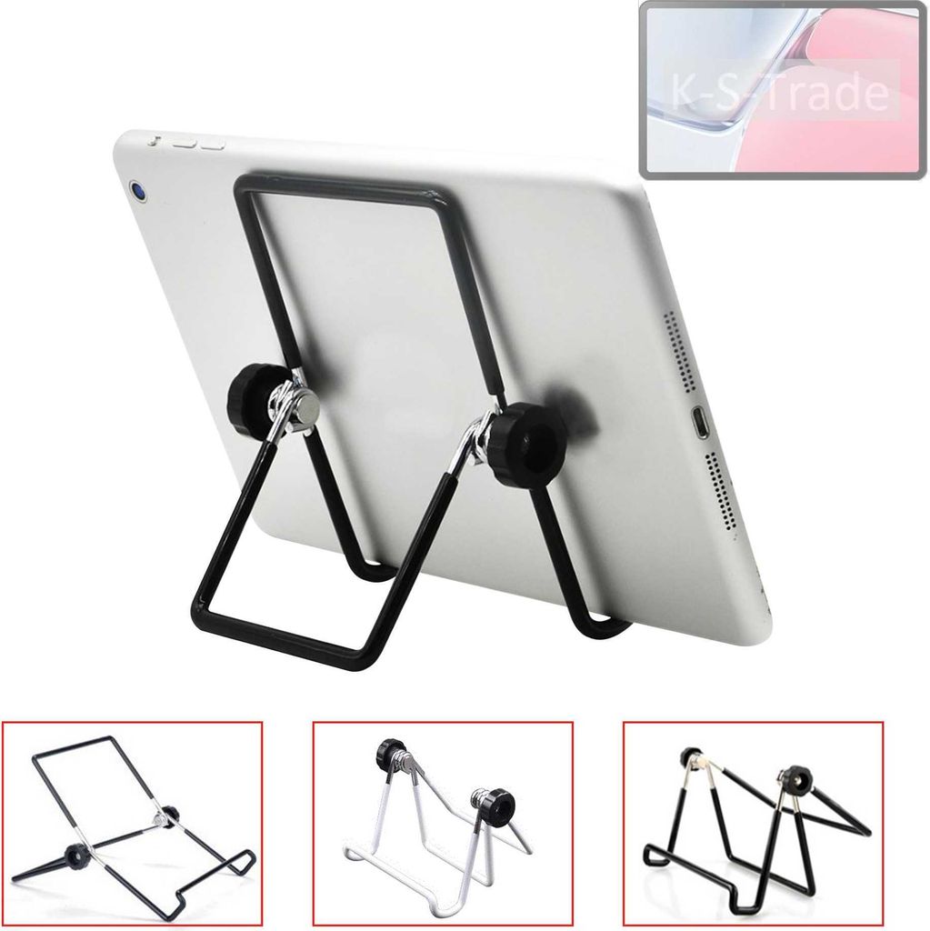 K-S-Trade Tablet-Ständer Tablet-Halterung Tablet-Aufsteller kompatibel mit Doogee T40 Pro faltbarer Tischständer Tablet Halterung