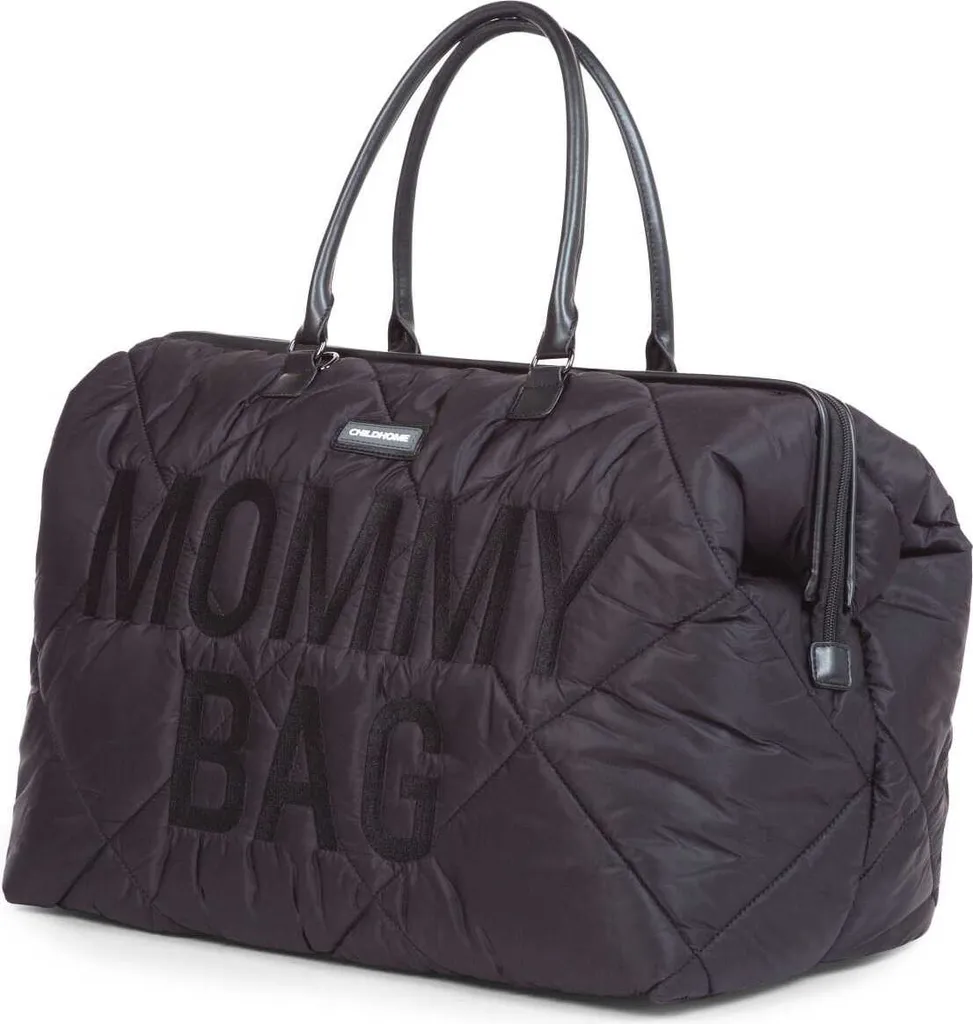 Sac à Langer Maternité Matelassé Noir pour Sorties et Week-end Bébé - 4