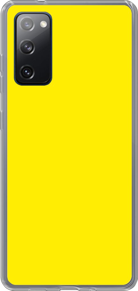 MuchoWow Handyhülle Schutzhülle Hülle für Telefoonhoesje Samsung Galaxy S20 FE Gelb - Zitrone - Neon - Farben Silikon Softcase Handy Hülle -...
