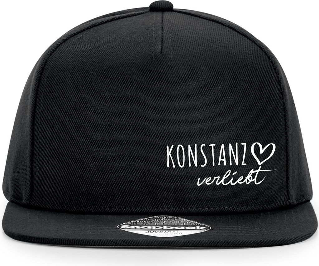 Huuraa Cappy Mütze Konstanz verliebt Black Polyester Snapback Kappe Geschenkidee