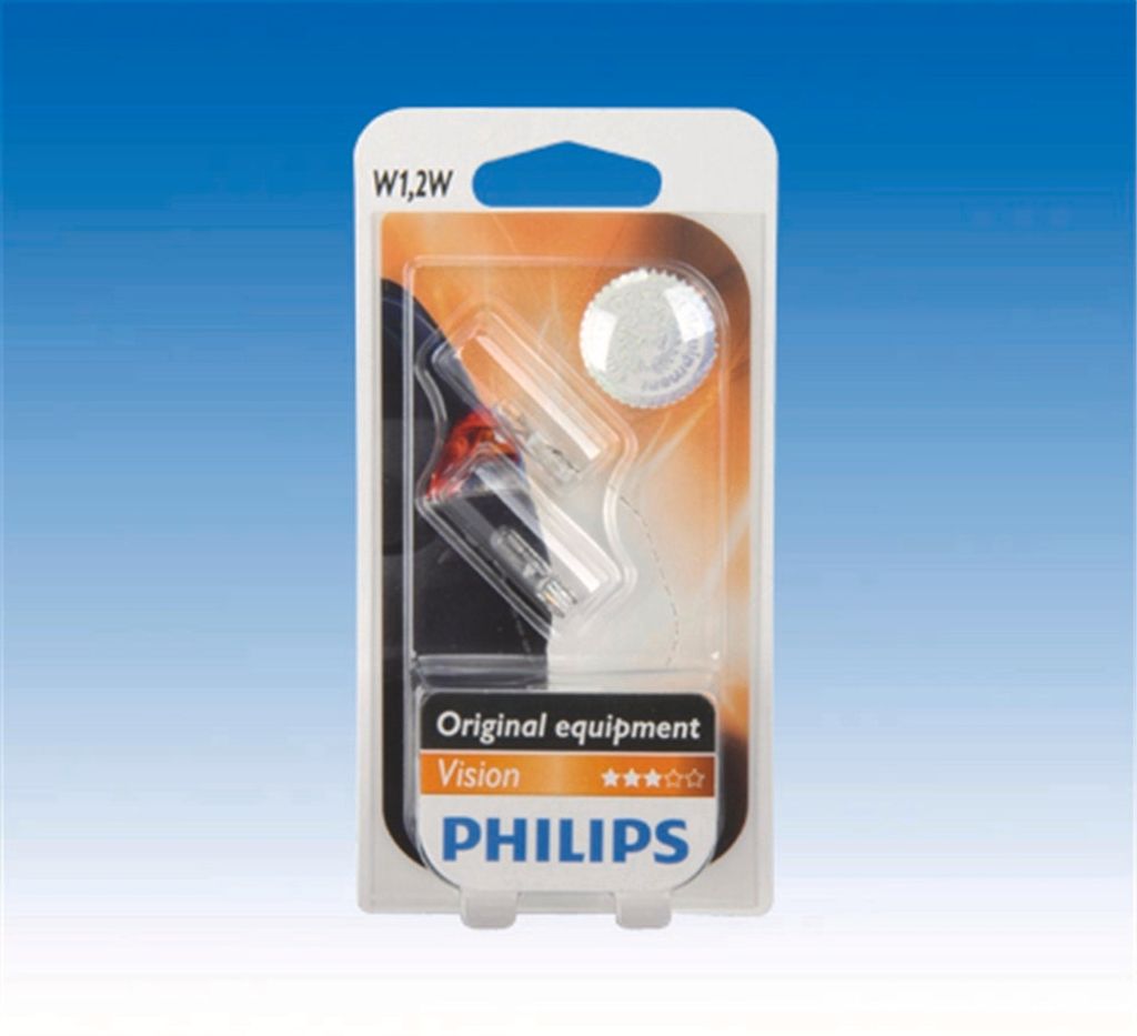 Philips 12516B2 1.2W T5 Wedgebase Premium 12V