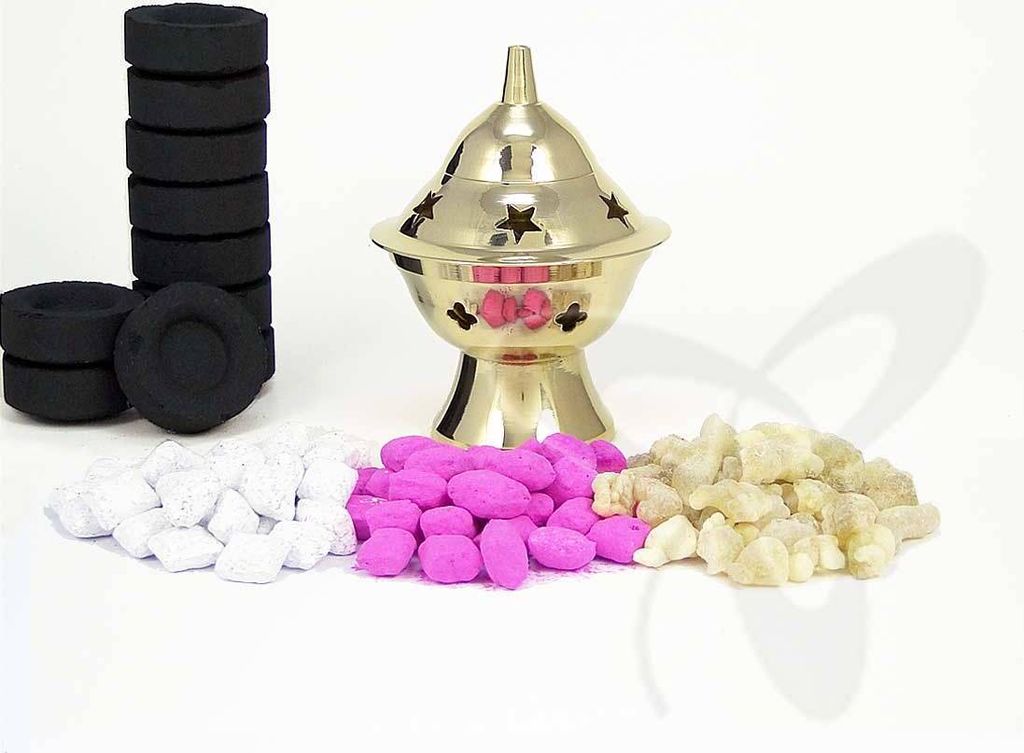 2937 Räucherschale Messing Handarbeit Räucherset Geschenk Produktbild 