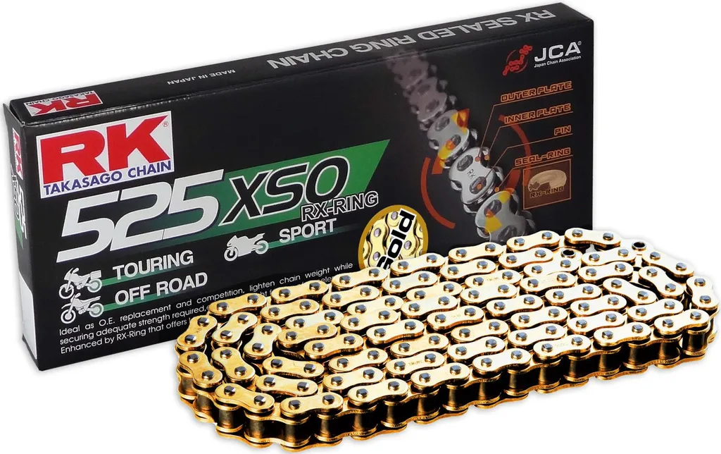 Chaîne RK GB525XSO 112 Maillons : Dites Adieu aux Points Durs et à la Rouille