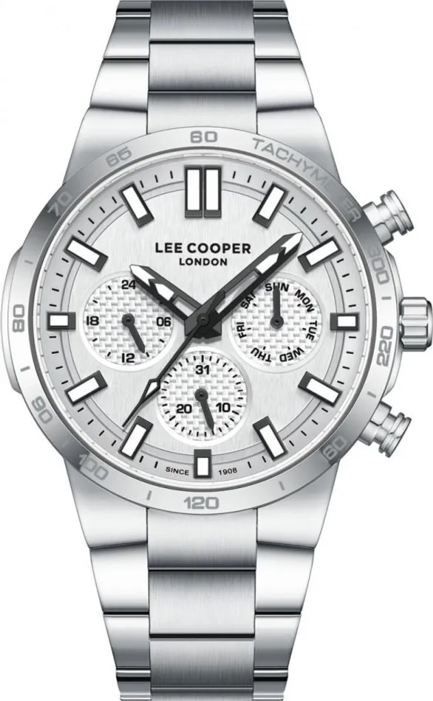 Montre Analogique Homme en Acier Inoxydable Lee Cooper LC08293 Style Chic