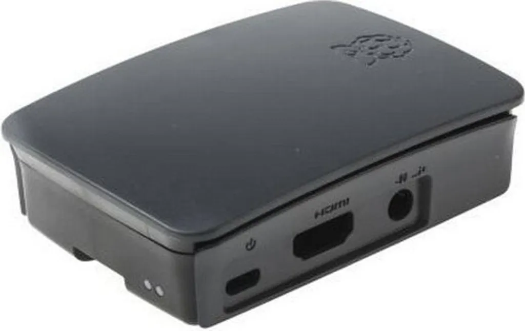 Official Raspberry Pi 3 Case Black/Grey - Ideale per Progetti e HAT - 10