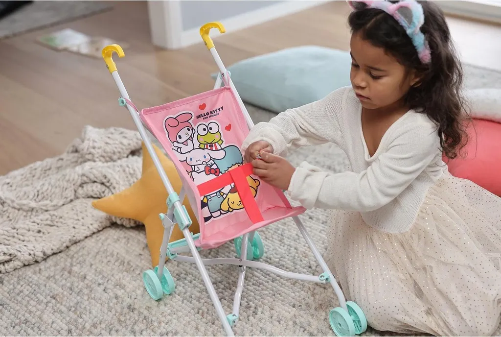 Poussette Hello Kitty Sulky rose - Roues multidirectionnelles et compacte