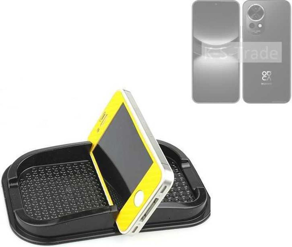 K-S-Trade Auto Anti Rutsch Matte Smartphone-Halter kompatibel mit Huawei nova 12 Pro Haft Pad Armaturenbrett Handy-Halterung Silikon