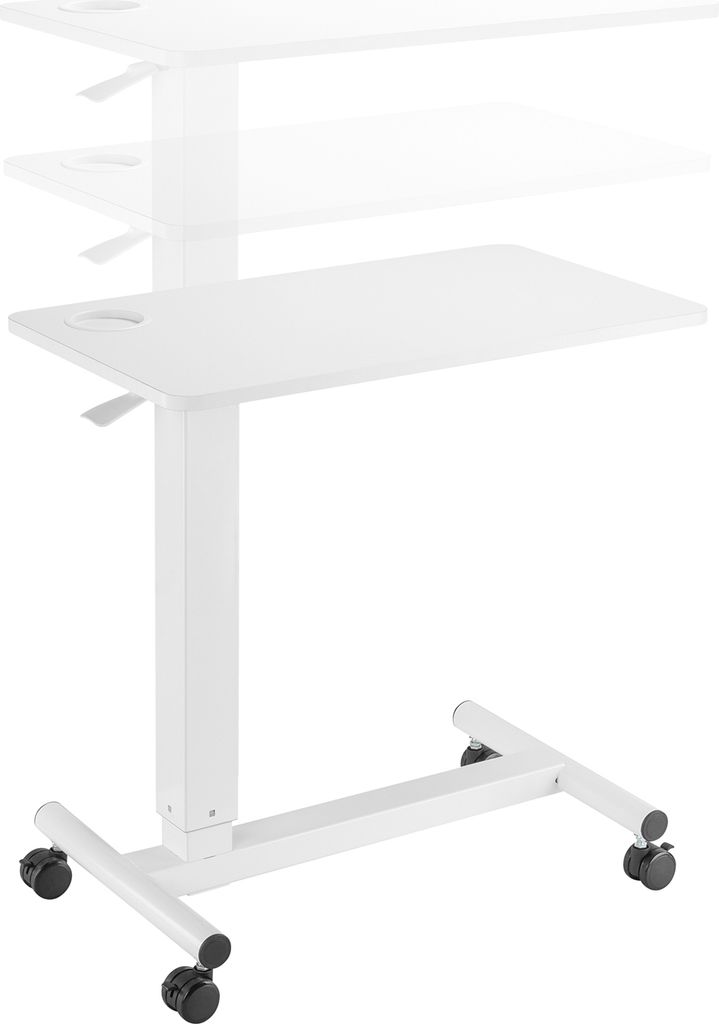 my wall Workstation de Mobile Workstation mit Feder de Gas HT15L, Laptop-Ständer und Tablett de Bett, Laptop-Ständer de höhenverstellbar, Laptop...