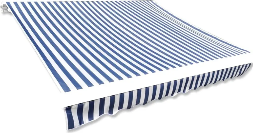 Telo di copertura blu e bianco 4x3 m (senza telaio)