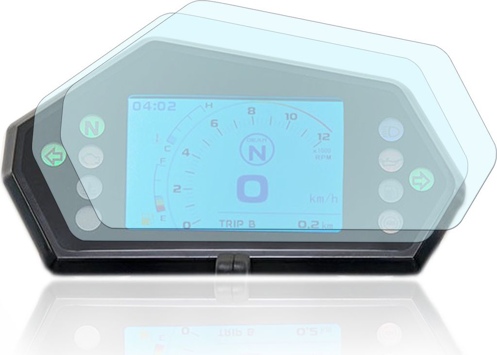 Tachoschutzfolie Displayschutzfolie passend Benelli 302s 9H Nano Glas Technologie