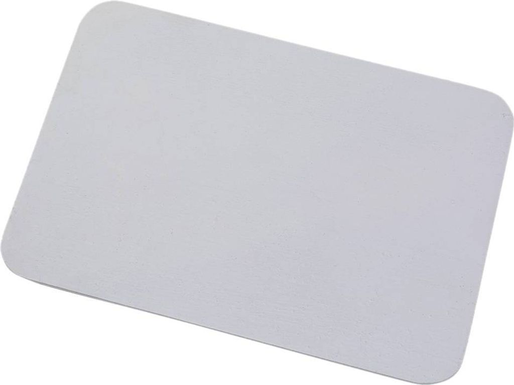 Kerzenteller Aluminium Weiß 17x12cm Untersetzer Untertasse Kerzenhalter Tablett