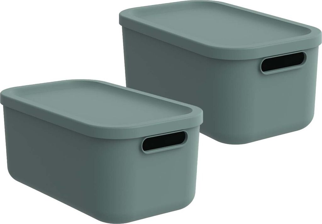 Albula Light 2er-Set Aufbewahrungsbox 12l, Farbe:Mistletoe Produktbild 