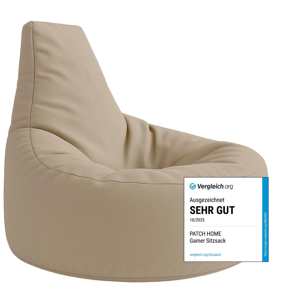 Sit&Joy XXL- Sitzsack Gamer Kissen & Lounge Kissen Sessel Sitzkissen | Gaming Sitzkissen Sitzsäcke| Mit Füllung und Reißverschluss 2 Größen 27...