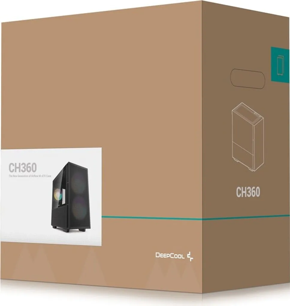 DeepCool CH360 Nero Case Micro-ATX Airflow High Performance ARGB - 17