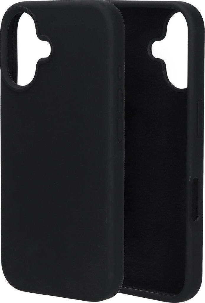 Mobiparts iPhone 16 Silikon Hülle Backcover - Schwarz