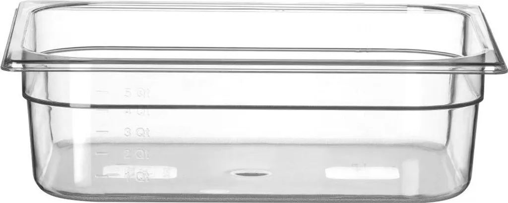 HENDI Contenitore gastronorm 1/2, Profi Line, GN 1/2, 6,5L, trasparente, 325x265x(H)100mm - 1