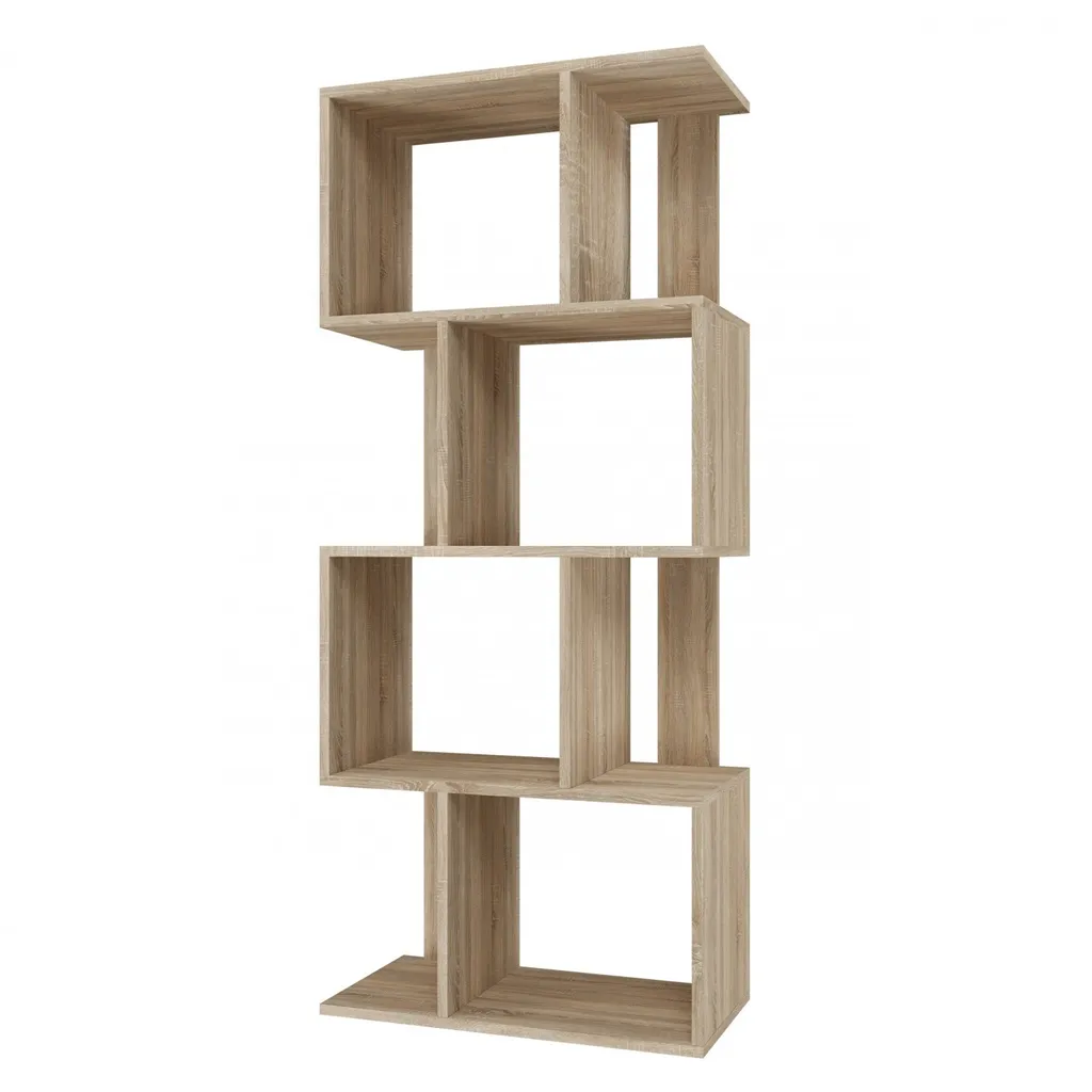 Meuble de rangement AIVO chêne sonoma - Étagère robuste 180 cm haut - 3