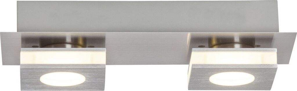 Brilliant LED Wand- & Deckenleuchte Transit Nickel 2 x 4W Produktbild 