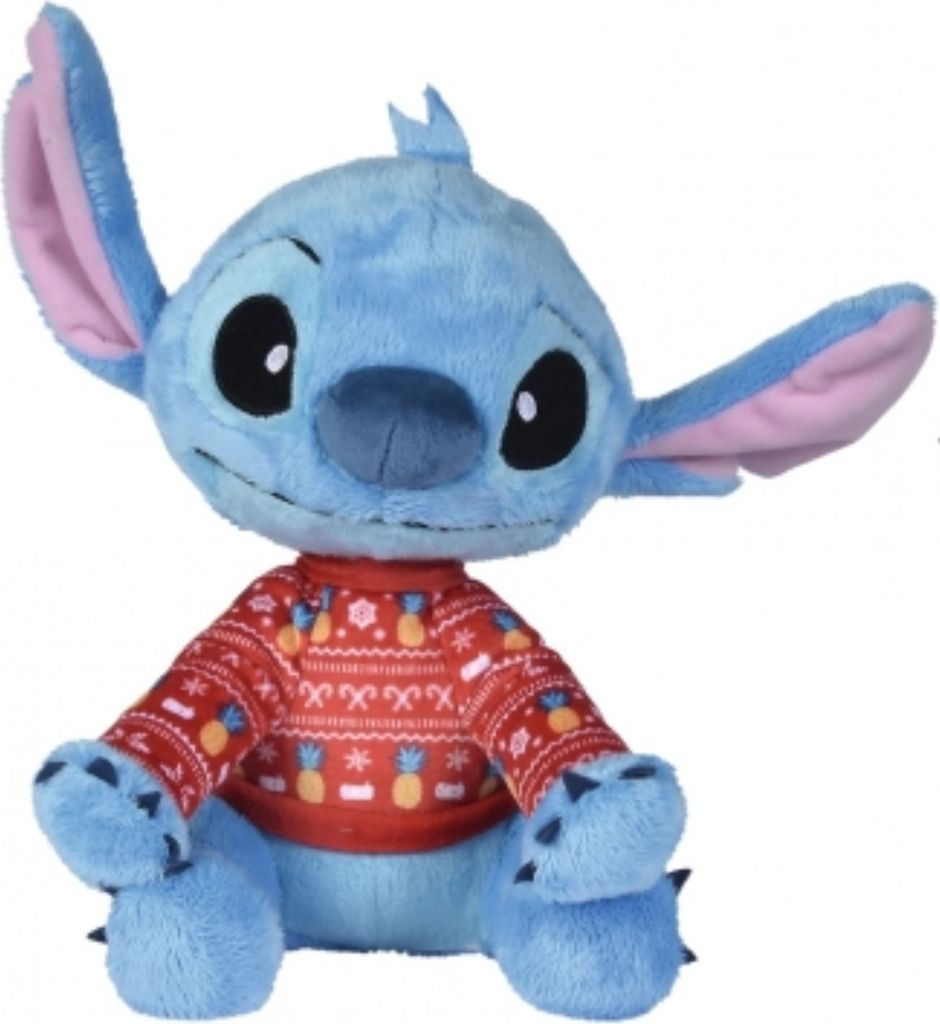 Disney Lilo&Stitch Mascotte Stitch en pull de Noël Peluche Image du produit 