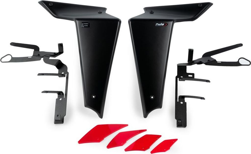 PUIG 20647R Naked Side Spoiler passend fuer YAMAHA MT-09 SP Rot