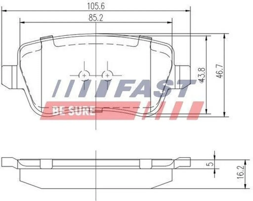 Plaquettes frein arrière Fiat Croma : fini les sifflements FT29159