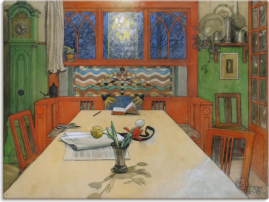 ARTland Leinwandbild Der Tag ist vorüber, gute Nacht! 1908 Größe: 60x45 cm