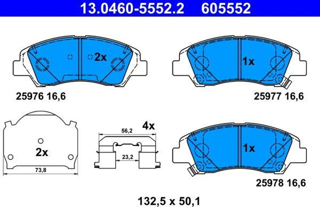 Jeu de Freins pour Hyundai i10 : Plaquettes ATE pour une Conduite Urbaine