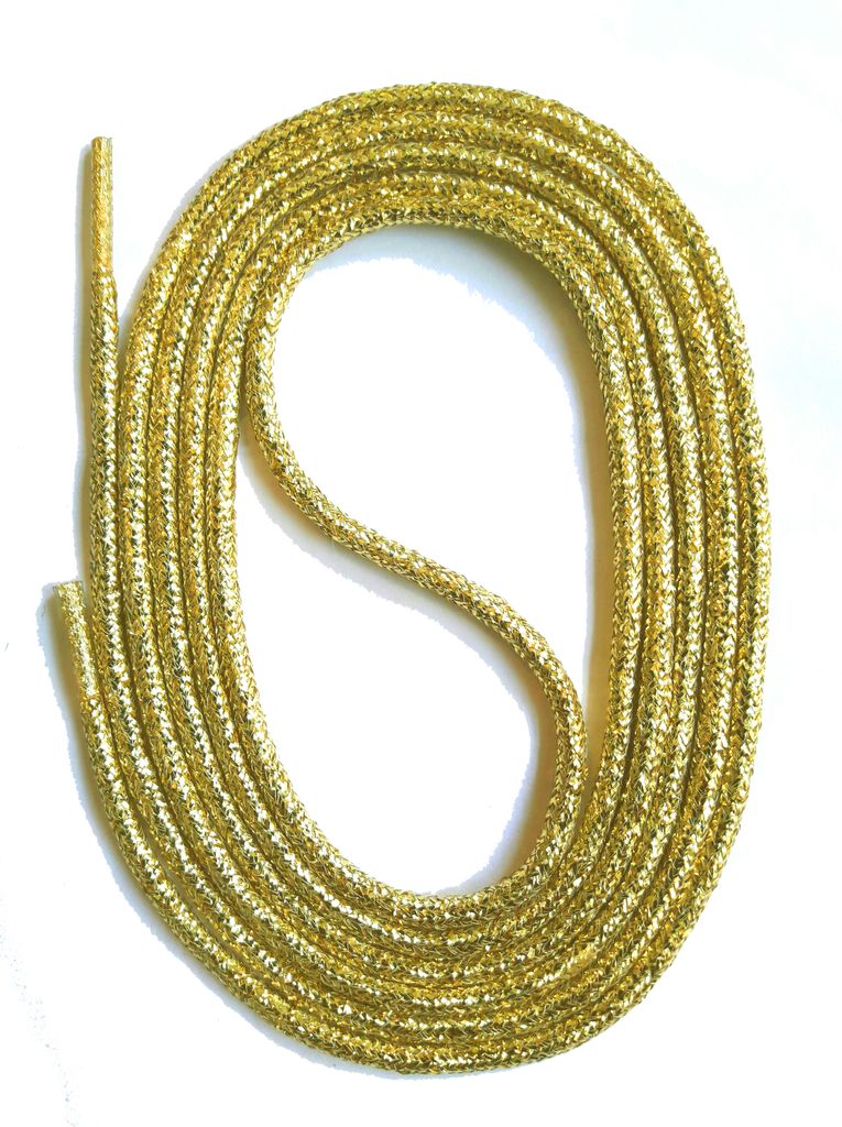 SNORS Schnürsenkel rund - GOLD - 3mm - 110cm Produktbild 
