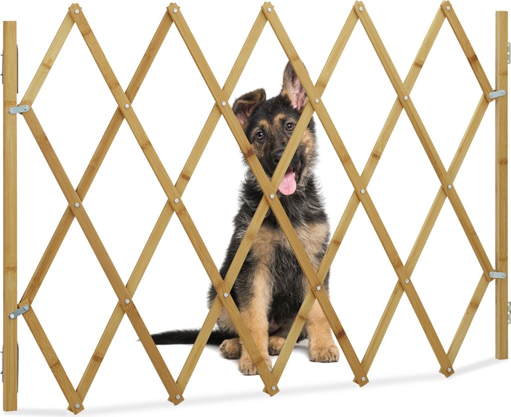 Relaxdays Hundeabsperrgitter, Schutzgitter für Tür & Produktbild 