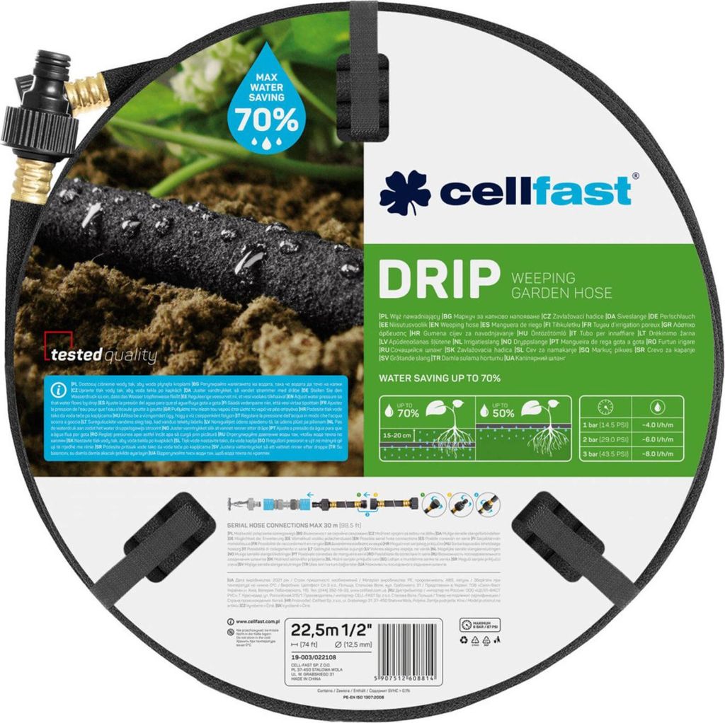 Tubo goccia Cellfast 22,5 m Ø 12,5 mm Irrigazione a goccia Immagine del prodotto 