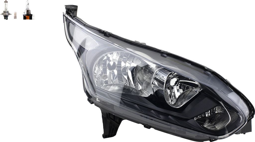 Johns, Scheinwerfer Halogen passend für Ford Transit Connect 13 13-18 RE + Leuchtmittel 1827688 1807870 1819686 DT1113W029DA DT1113W029DC
