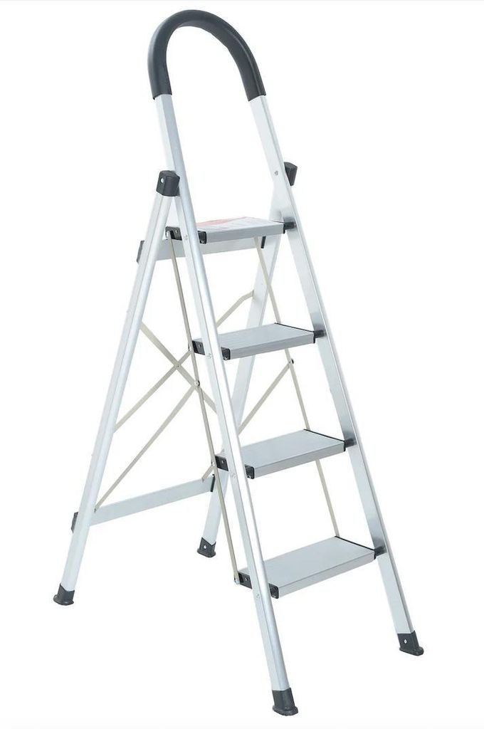 MARK TOOLS Haushaltsleiter – 4 Stufen, rutschfest, Arbeitshöhe bis 2,80 m