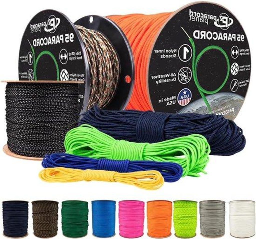 Nylon-Paracord - 30.5 Meter lang - 100% Nylon - Mitternachtsblau - Schnur für Bastelprojekte