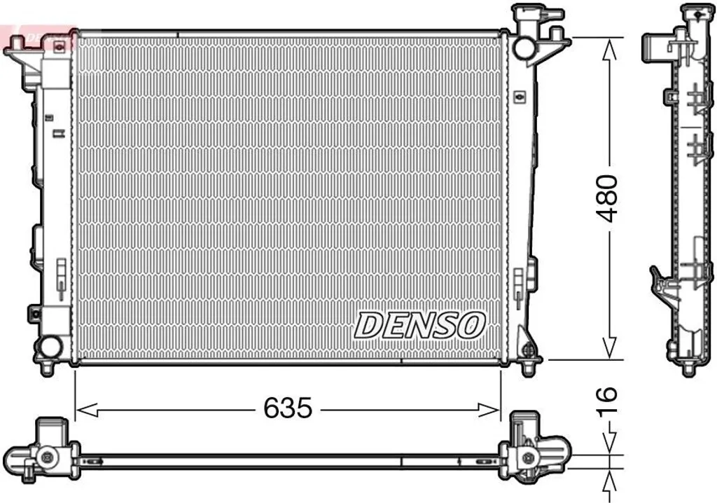 Radiateur de Refroidissement Moteur pour Hyundai iX35 et Sportage SL