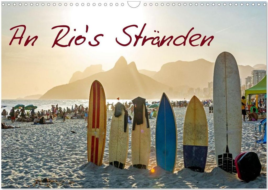 An Rio's Stränden (Wandkalender 2026 DIN A3 quer), CALVENDO Monatskalender