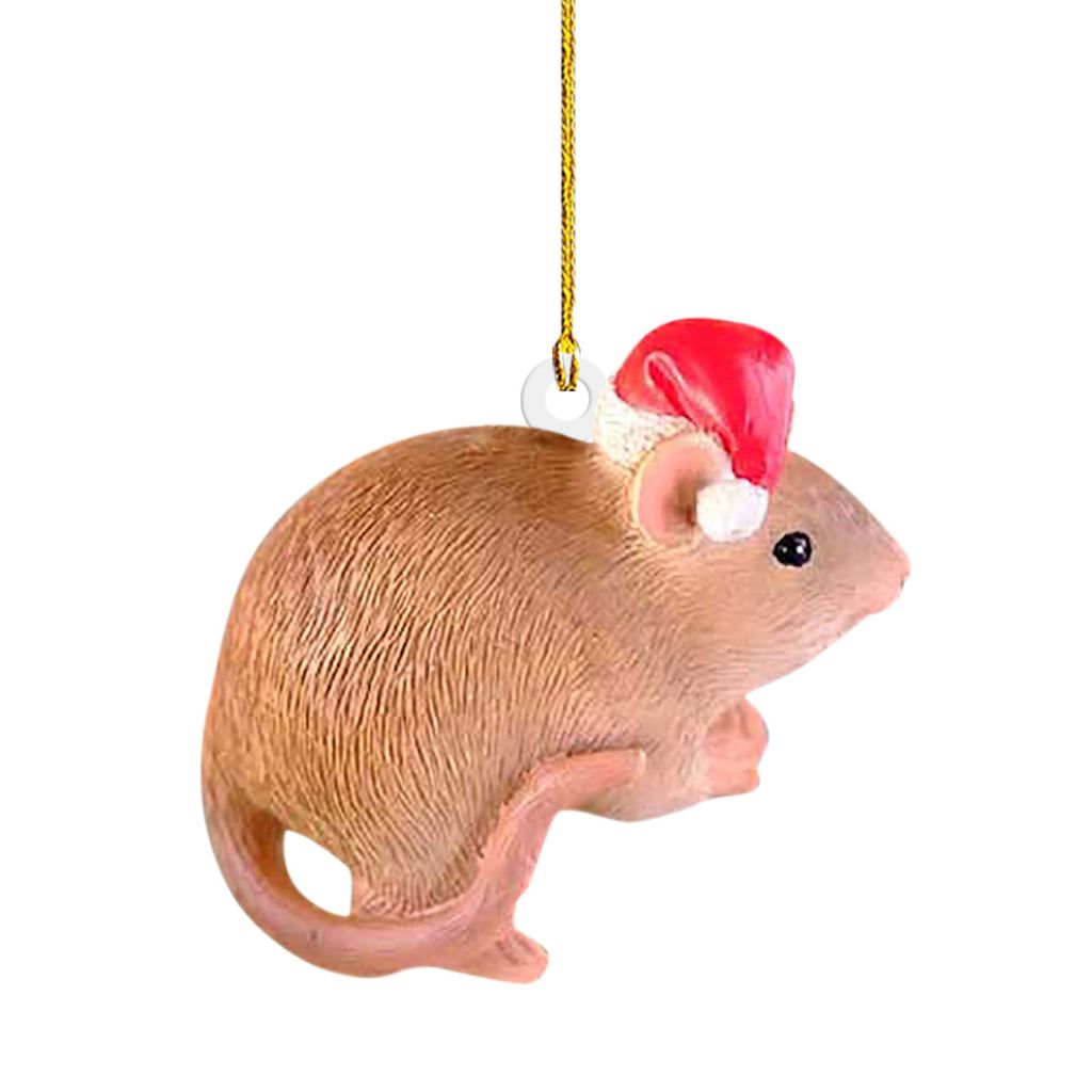 Tieranhänger mit Hut Lanyard entzückender Acrylauto -Anhänger Eichhörnchen Elch Kaninchenverzier für Party-G