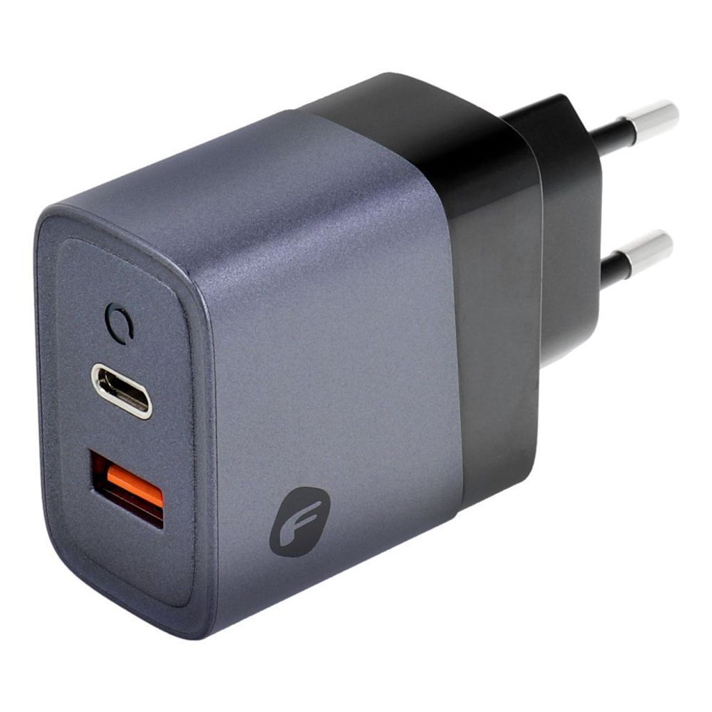 Forcell F-Energy GaN-Netz-Ladegerät - 45W mit Anschlüssen: USB C und USB A mit PD und QC 4.0 Laden