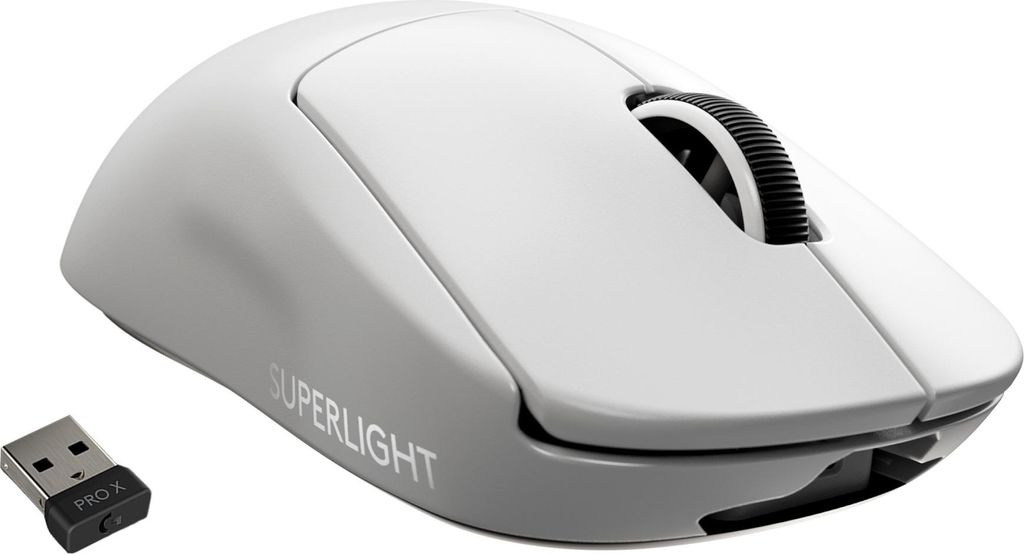 Logitech PRO X SUPERLIGHT DRAADLOZE GAMINGMUIS WIT EER - Productafbeelding 