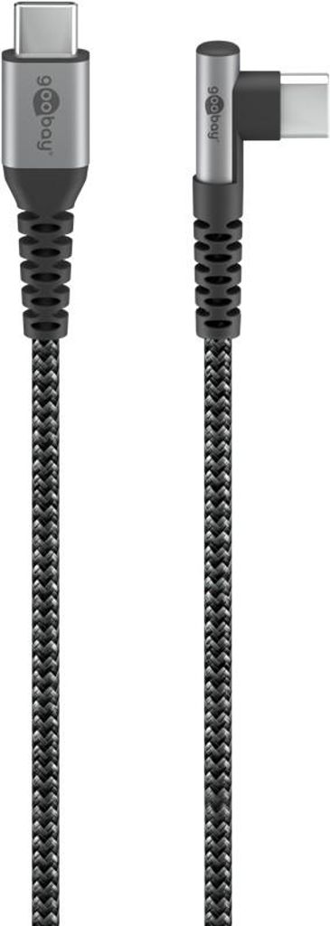 Goobay 64658 Cavo tessile da USB-C™ a USB-C™ con spine Immagine del prodotto 