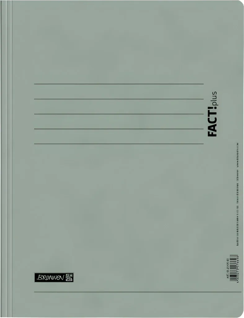 Organisez vos fiches A5 avec le classeur à spirales gris BRUNNEN FACT!