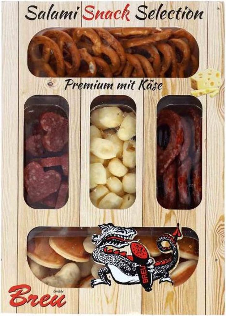 Breu Salami Snack Selection Premium mit Käse 80g Produktbild 