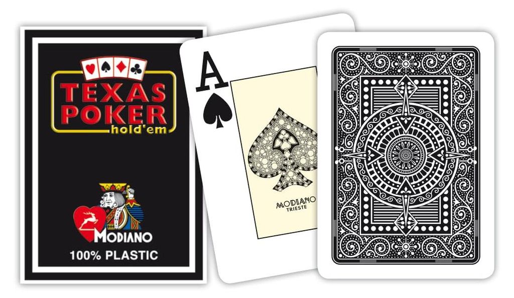 Modiano Texas Poker Hold'em 2, jeu de cartes jumbo, index Image du produit 