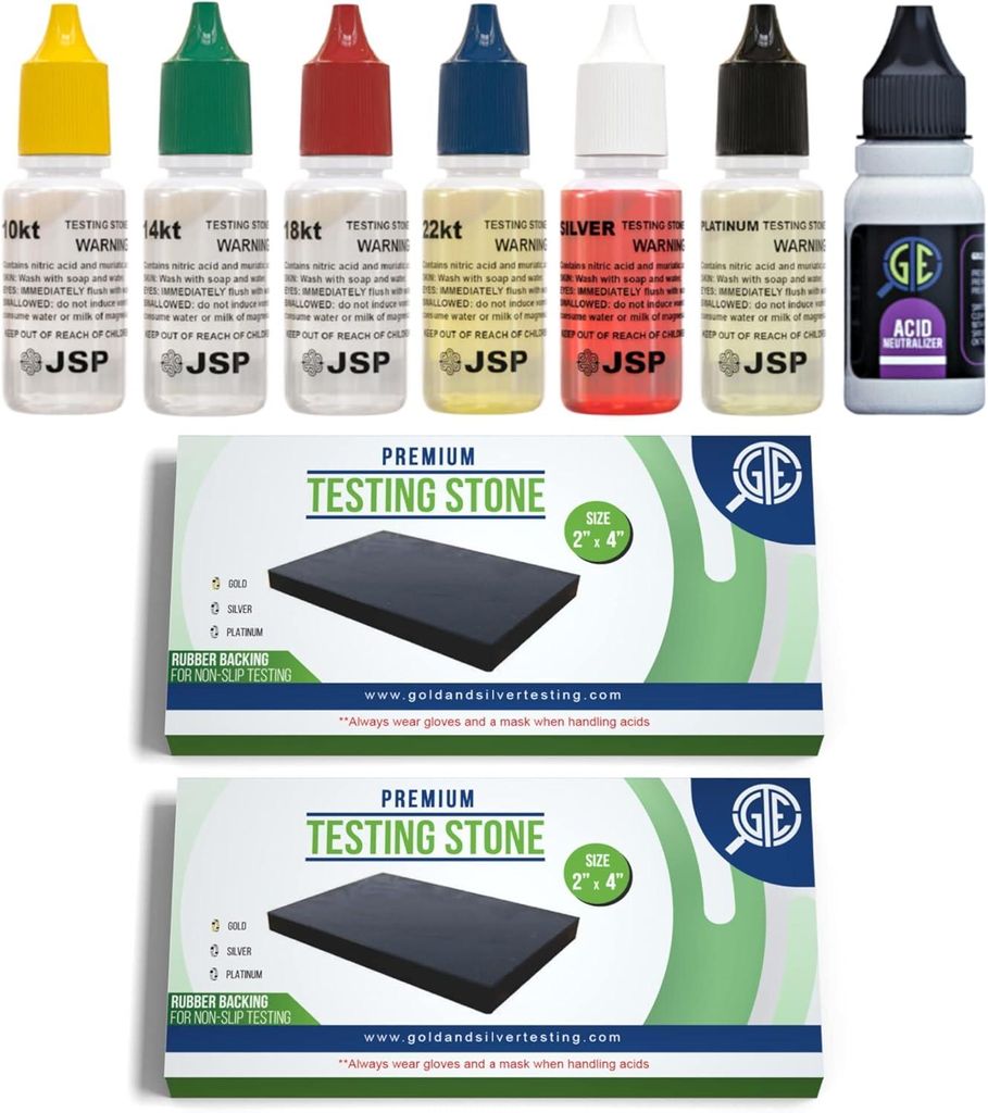 GTE Schmucktester Set – Testkit für Gold 10K-24K, Silber Produktbild 