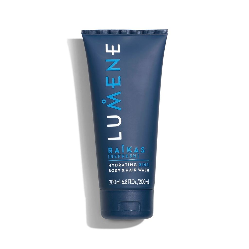 Lumene Herren Raikas 2-in-1 Reinigungsgel 200ml - Erfrischende Tiefenreinigung für Männer