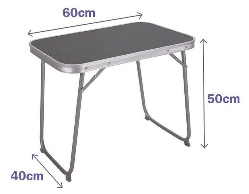 Table Klapptisch Marbueno Grau 60 x 40 x 50 cm