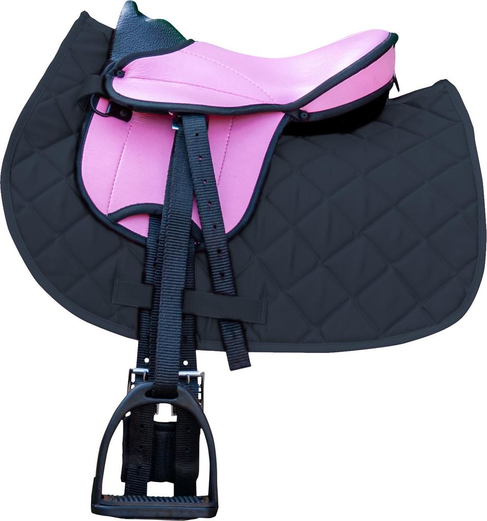 Sattelset My happy Pony Farbe - Pink/Schwarz