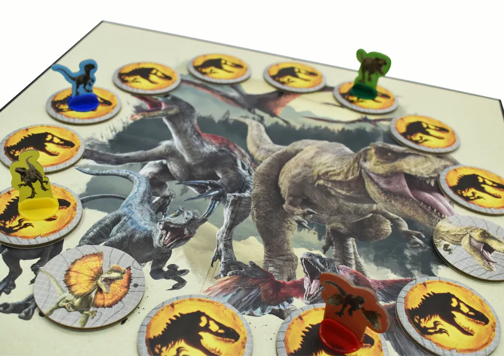 Jurassic World Dino Chase : Jeu de société interactif avec figurines - 4