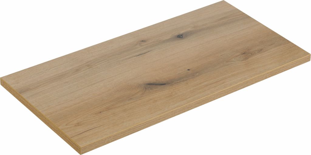Badezimmer-Waschtischplatte 90 Cm Eiche Evoke Für Waschbecken, Laminierte Platte