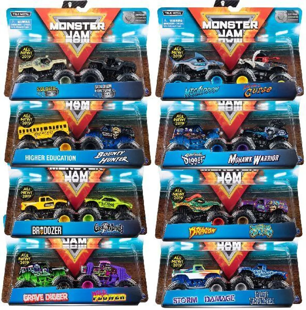 Jouet Monster Jam Spin Master pour Circuits de Cascades et Courses - 2p