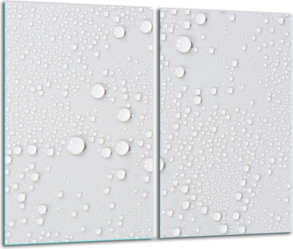 Herdabdeckplatten 2 teilig 30x52 Glaskeramikkochfeld Abdeckung Glas Tropfen